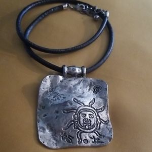 Silver pendant and necklace